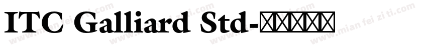 ITC Galliard Std字体转换
